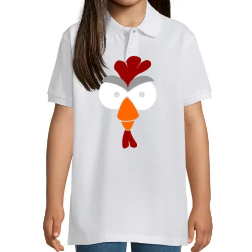 Agro Hahnkopf farbig Kinder Polo Agro Hahnkopf farbig Polo
