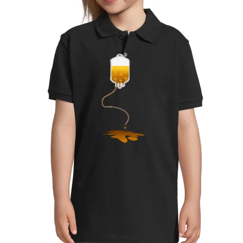auslaufender Blutbeutel mit Bier Polo