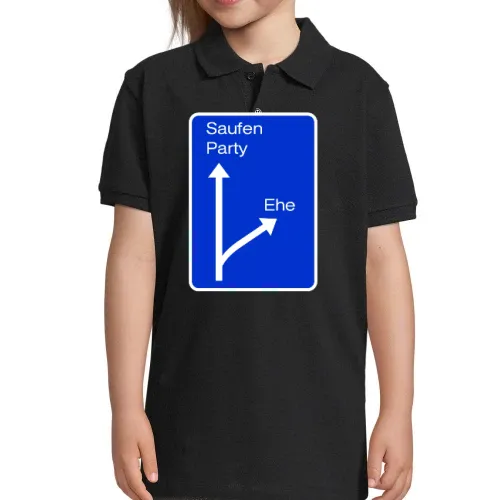 Autobahnschild zur Ehe Polo