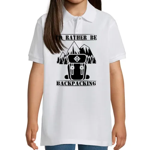 Backpacking Backpacker Reisender Polo Kinder Perfect