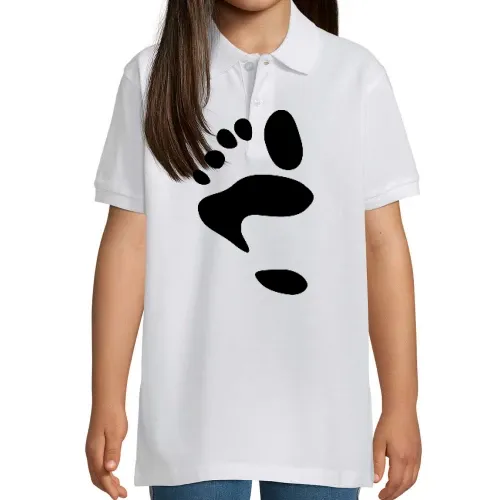 Barefoot Symbol Footprint Icon Polo