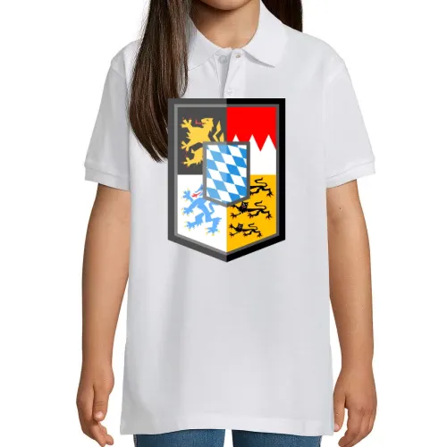 Bayern Wappen E-Style Kinder Polo Bayern Wappen E-Style Polo