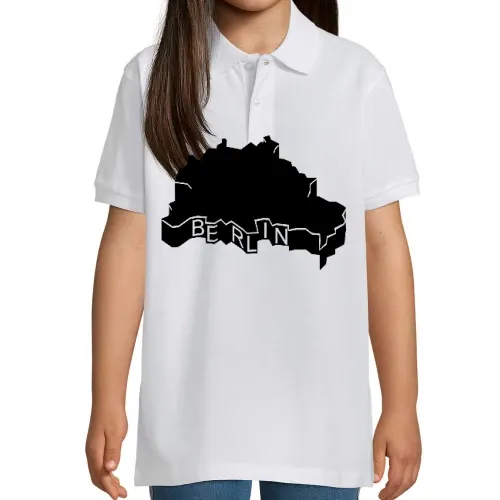 Berlin Umriss 3D Polo Kinder Perfect