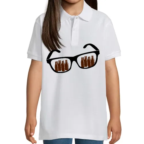 Bierflaschen Brille Polo