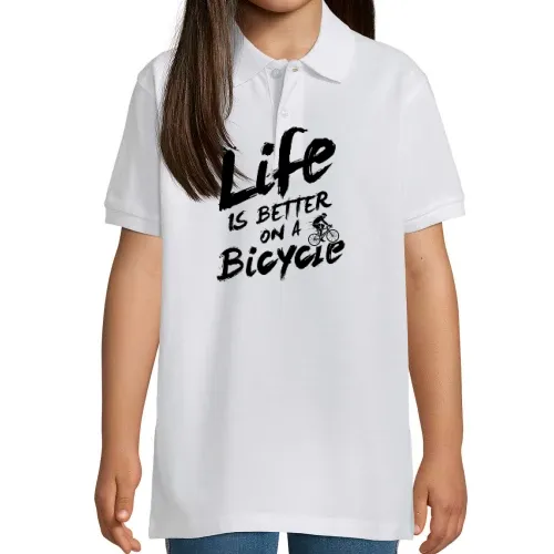 Bike Radfahrer Bicycle Spruch Rennrad Fahrrad Polo Kinder Perfect