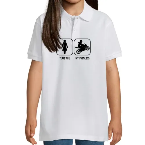 Biker Frau Design für Ehemann Polo