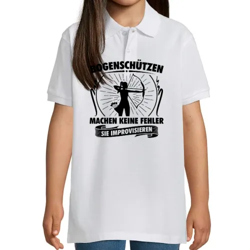 Bogenschützen Improvisieren Spruch - Archer Polo Kinder Perfect