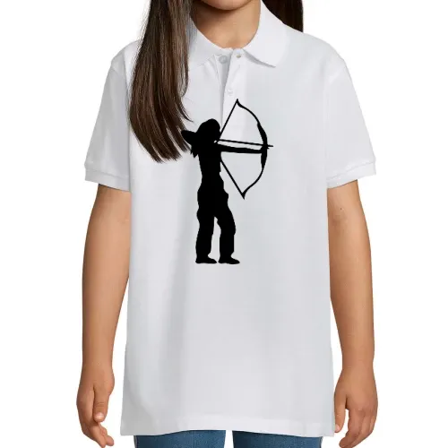 Bogenschützin Bogenschießen Bogenschützinnen Polo Kinder Perfect