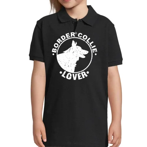 Border Collie Lover Hundewappen Geschenkidee Polo