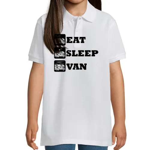 Camping Eat Sleep Van Polo Kinder Perfect