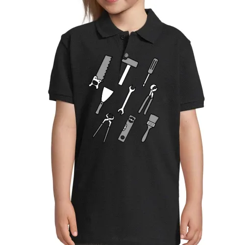 Comic Werkzeuge Polo Kinder Perfect