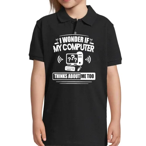 Computer Liebhaber Informatiker Büro Job Admin Polo Kinder Perfect