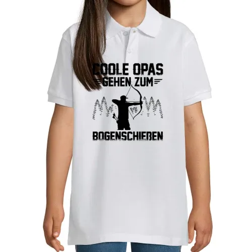 Coole Opas Gehen Zum Bogenschießen Bogensport Kinder Polo Coole Opas Gehen Zum Bogenschießen Bogensport Polo