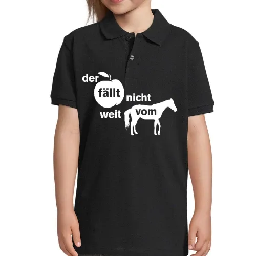 der Apfel fällt nicht weit vom Pferd Kinder Polo