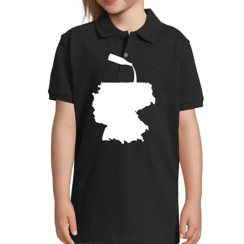 Deutschland mit Bier gefüllt Kinder Polo