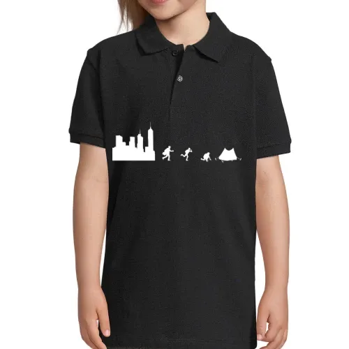 Draußensein Zelt Backpacker Outdoor Geschenk T-Shi Polo Kinder Perfect