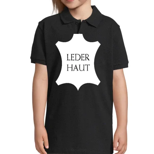 Echt Leder Lederhaut Emblem Kinder Polo Echt Leder Lederhaut Emblem Polo