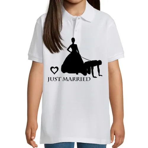 Ehemann von Frau an Leine Kinder Polo