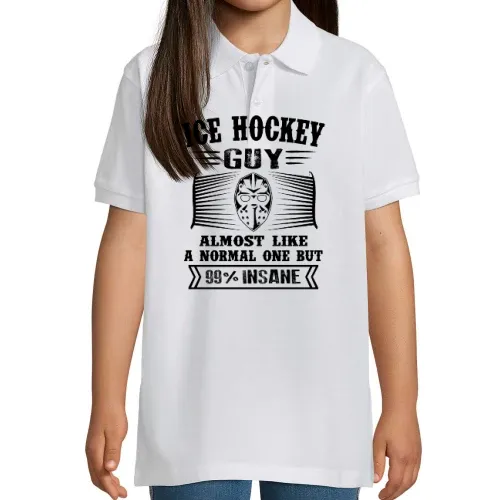 Eishockey Ice Hockey Guy Not Normal But Insane Polo Kinder Perfect