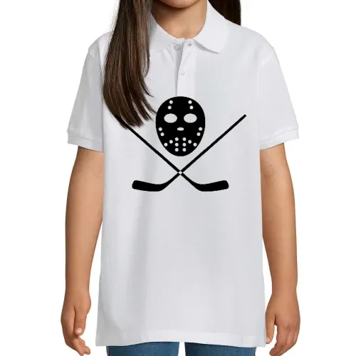 Eishockeymaske und Schläger Kinder Polo
