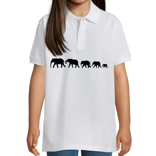 Elefantenfamilie XXL Kinder Polo
