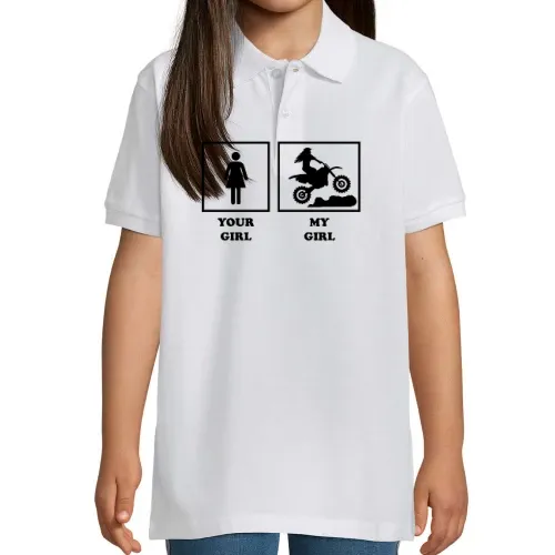 Enduro My Girl Motocross Offroad Dad Cross Biker Kinder Polo Enduro My Girl Motocross Offroad Dad Cross Biker Polo