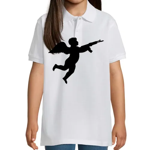 Engel mit Gewehr Polo Kinder Perfect