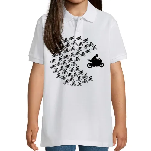 Fahrrad frisst Biker Kinder Polo Fahrrad frisst Biker Polo