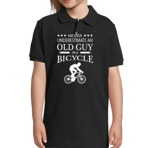 Fahrrad Radfahrer Rentner Biker Alter Mann Spruch Polo Kinder Perfect