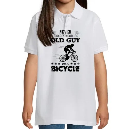 Fahrradfahren Rentner MTB Biker Alter Mann Spruch Polo Kinder Perfect