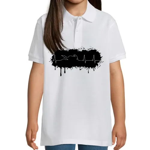 Farbklecks Biker Herzschlag Polo