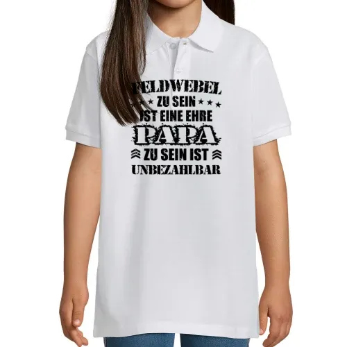 Feldwebel Papa Bundeswehr Unteroffizier Vater BW Polo