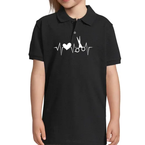 Friseure Herzschlag Friseursalon mit Herz Polo