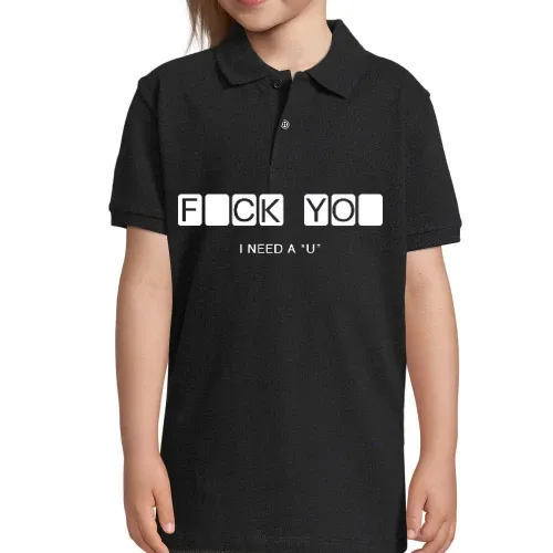 Fuck You ich brauche ein U Kinder Polo
