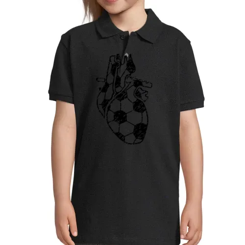 Fußballherz Organ Retro Polo Kinder Perfect