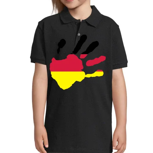 Handabdruck in deinen Wunschfarbe Polo