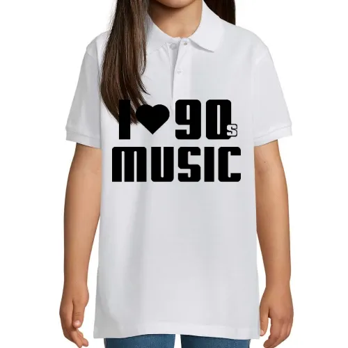 I Love 90s Music Polo