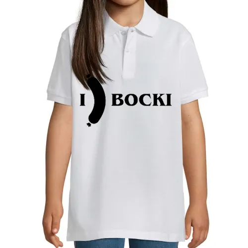I Love Bockwurst Kinder Polo