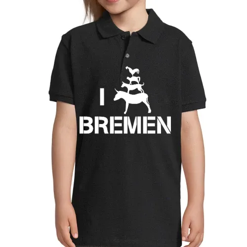 I Love Bremer Stadtmusikanten 2.0 Kinder Polo