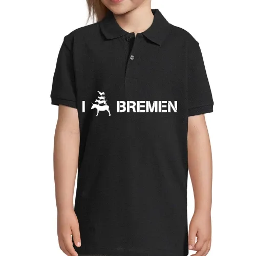 I Love Bremer Stadtmusikanten Kinder Polo