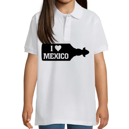 I Love Mexico Sierra Tequila Flasche Polo