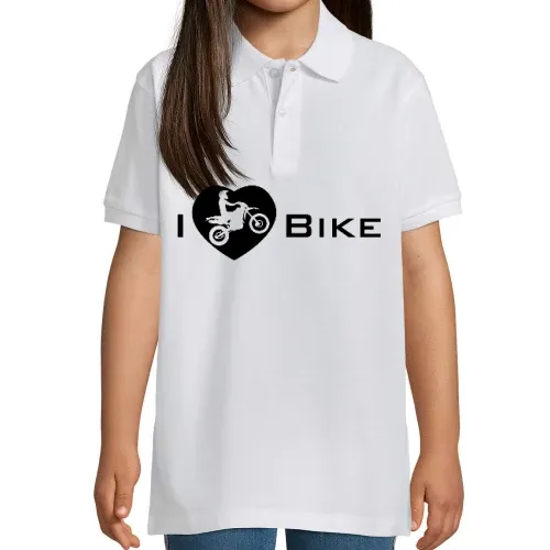 I Love my Enduro Bike Kinder Polo I Love my Enduro Bike Polo