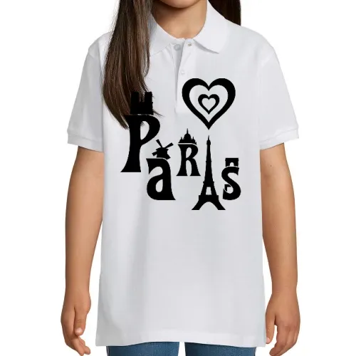I Love Paris Kinder Polo