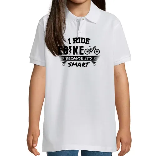 I Ride Ebike Because It s Smart Ebiker E-Bike Polo Kinder Perfect