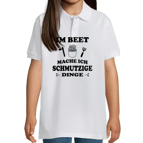 Im Beet Mache Ich Schmutzige Dinge Garten Gärtner Kinder Polo
