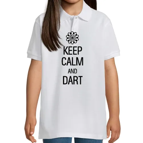 keep calm and darts Polo Kinder Perfect
