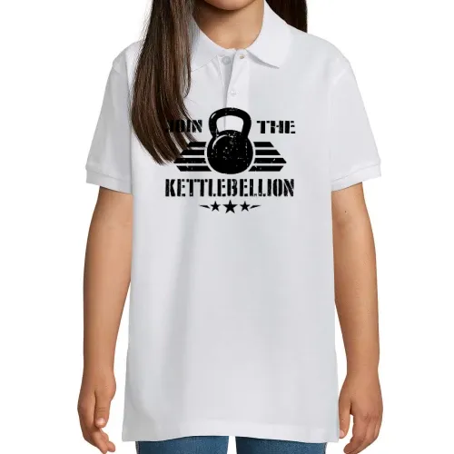 Kettlebell Fitness Fitnessstudio Geschenkidee Polo Kinder Perfect