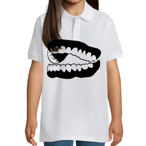 lachendes Gebiss Kinder Polo