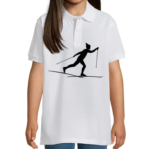 Langlauf Skifahrer Langlauf Kinder Polo Langlauf Skifahrer Langlauf Polo