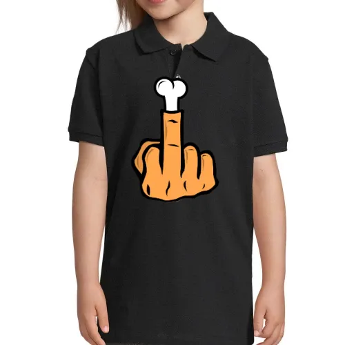 Mittelfinger aus Knochen Polo